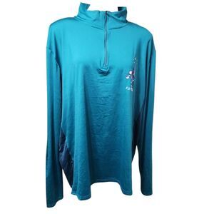 Disney quarter zip run Disney every mile is magic long sleeve XXL green